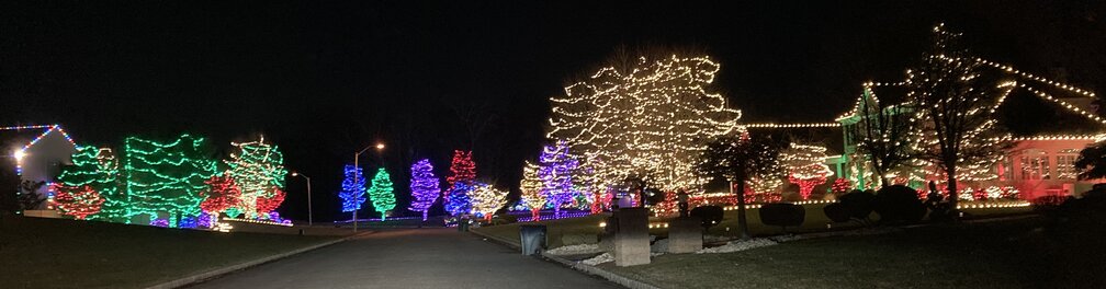 Neighborhood of lights in Freehold, NJ